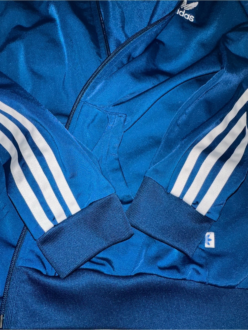 Adidas Blue Track Jacket Women’s - Picture 11 of 11